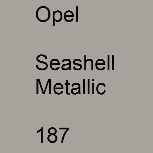 Opel, Seashell Metallic, 187.